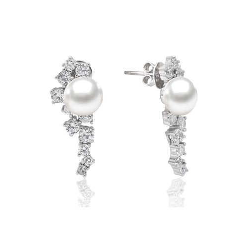 Gaura Pearls ezüst fülbevaló gyönggyel 1012260-00-4_8