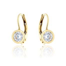 Arany fülbevaló cirkónia kővel 1012834-00-1_8