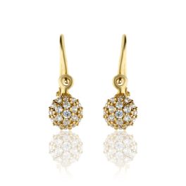 Arany baba fülbevaló cirkónia kövekkel 1012985-00-1_3
