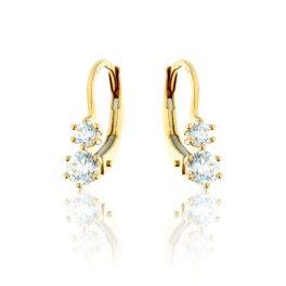 Arany fülbevaló cirkónia kövekkel 1013056-00-1_9