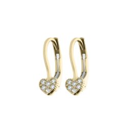Arany gyermek fülbevaló cirkónia kővel 1013062-00-1_4