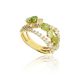 Arany gyűrű cirkónia és peridot kővel  1017641-56-4_9