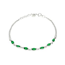 Ezüst karlánc zöld kővel 1018282-00-2_4