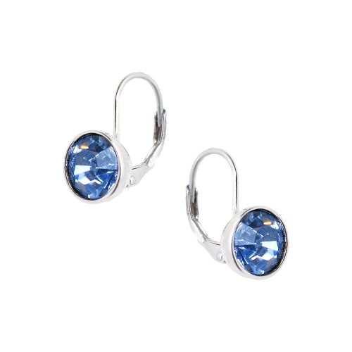 Ezüst fülbevaló swarovski kővel 1018349-00-3_6