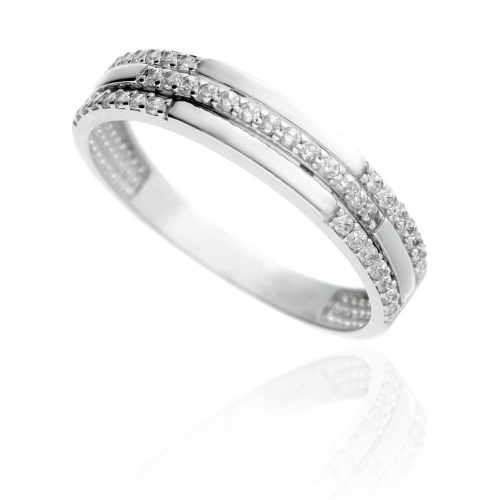Fehér arany gyűrű kővel 1018691-56-2_2