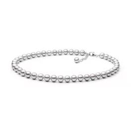   Gaura Pearls ezüstszürke gyöngysor ezüst zárral 1020361-00-52_0
