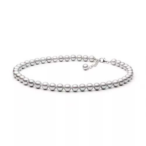 Gaura Pearls ezüstszürke gyöngysor ezüst zárral 1020361-00-52_0