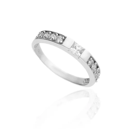 Fehér arany gyűrű cirkónia kővel 1021764-54-2_2