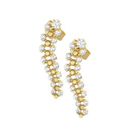 Arany fülbevaló cirkónia kővel 1021910-00-2_0