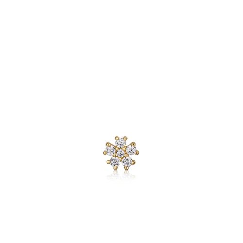 Ania Haie aranyozott ezüst virág fül piercing, fél pár E035-10G  1026027