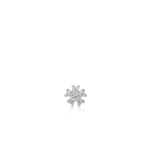 Ania Haie ezüst virág fül piercing fél pár E035-10H  1026032