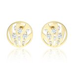 Arany fülbevaló cirkónia kövekkel 1026265-00-2_3