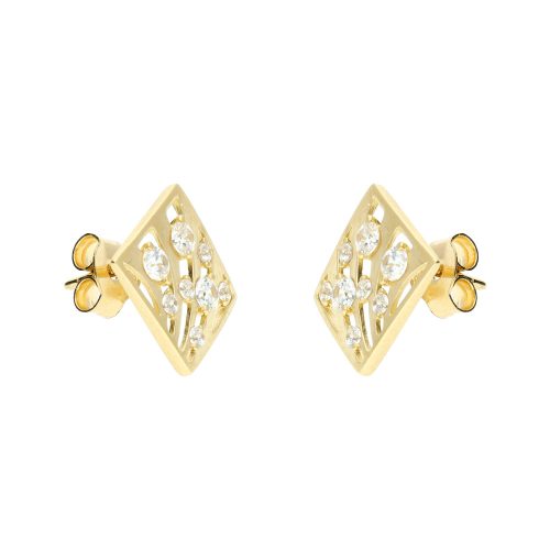 Arany matt fülbevaló cirkónia kövekkel 1026266-00-2_2