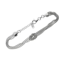 Ezüst 4 soros, golyós karlánc 1026813-00-5_4