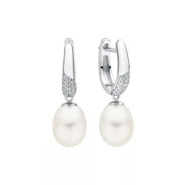   GAURA PEARLS EZÜST FÜLBEVALÓ GYÖNGGYEL ÉS CIRKÓNIA KÖVEKKEL 1026934-00-4_9
