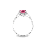 Fehér arany gyűrű pink topázzal és gyémánttal 1027254-55-2_5