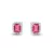 Fehér arany fülbevaló pink topázzal és gyémánttal 1027255-00-2_3
