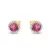 Fehér arany fülbevaló pink topáz és gyémánt kövekkel 1027276-00-1_7