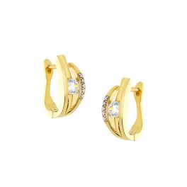 Arany fülbevaló kövekkel 1027508-00-4_5