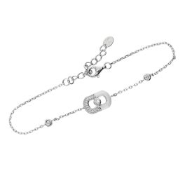 Ezüst karlánc fehér díszítéssel 1027592-00-2_4
