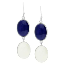 Ezüst fülbevaló valódi kövekkel 1027623-00-8_7