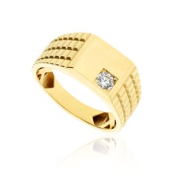 Arany férfi pecsétgyűrű kővel 1027880-68-4_5