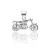 Ezüst motorbicikli alakú medál 1028001-00-3_3