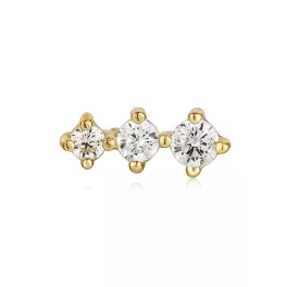   Ania Haie aranyozott ezüst fül piercing, fél pár E035-09G 1028083