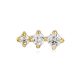 Ania Haie aranyozott ezüst fül piercing, fél pár E035-09G  1028083