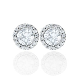 Fehér arany fülbevaló cirkónia kövekkel 1028216-00-2_7