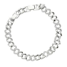   Ezüst karlánc cirkónia kövekkel, hosszabbítóval 1028381