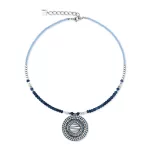 Coeur de Lion Amulet Modern Future nyakék 2036/10-0717 1028480