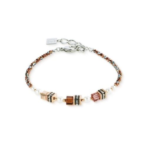 Coeur de Lion Mini cubes mocha mousse karkötő 4567/30-1100  1028597