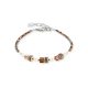 Coeur de Lion Mini cubes mocha mousse karkötő 4567/30-1100  1028597