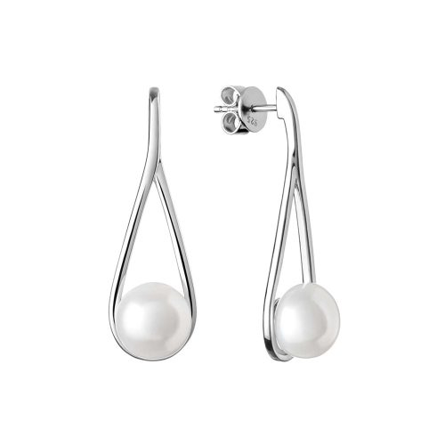 Gaura Pearls ezüst fülbevaló gyönggyel  1028653