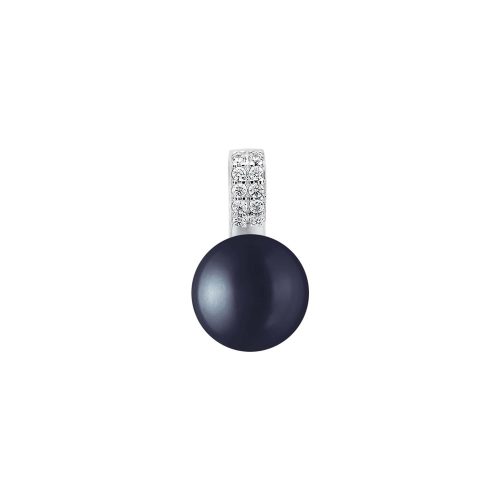 Gaura Pearls ezüst medál gyönggyel és cirkónia kővel  1028654