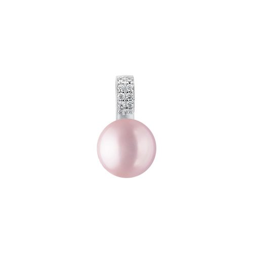 Gaura Pearls ezüst medál gyönggyel és cirkónia kővel  1028656