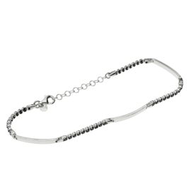 Ezüst karlánc fekete kövekkel 1028681-00-5_1