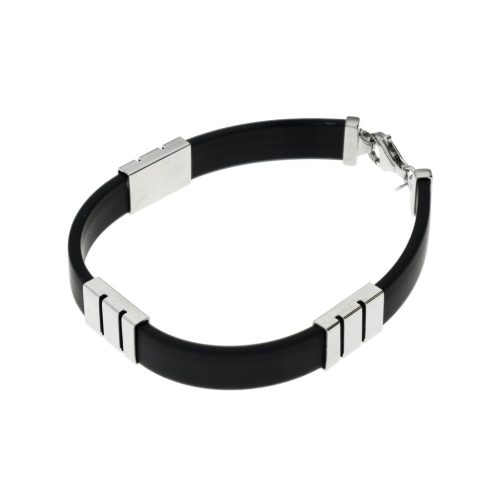 Ezüst karkötő kaucsukkal 1028700-00-11_6