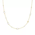 Ania Haie Pearl and Star aranyozott ezüst nyaklánc N065-09G 1028860