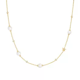   Ania Haie Pearl and Star aranyozott ezüst nyaklánc N065-09G 1028860