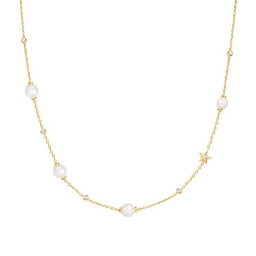 Ania Haie Pearl and Star aranyozott ezüst nyaklánc N065-09G  1028860