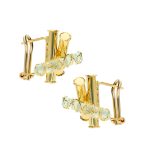 Arany fülbevaló achát kővel 1029117-00-4_4