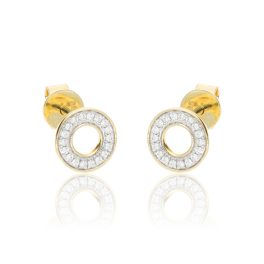 Arany fülbevaló gyémánt kövekkel 1029190