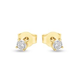 Arany fülbevaló gyémánt kővel 1029329-00-1_0