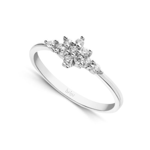 Fehér arany gyűrű cirkónia kövekkel 1029432-53-1_4