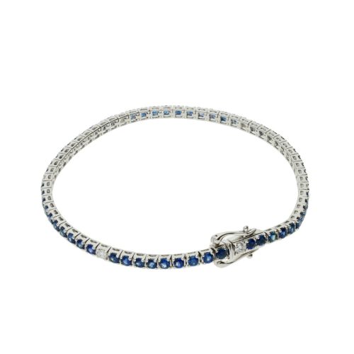 Fehér arany karlánc zafír és gyémánt kövekkel 1029552-00-8_0