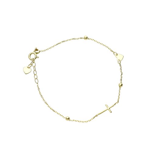 Arany karlánc szív és keresz díszítéssel 1030065-00-1_1