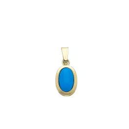 ARANY MEDÁL TÜRKIZ SZÍNŰ KŐVEL 1030130-00-1_4