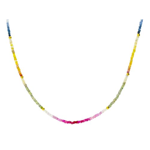 Fantasy Ezüst nyakék színes valódi kővel 1030458